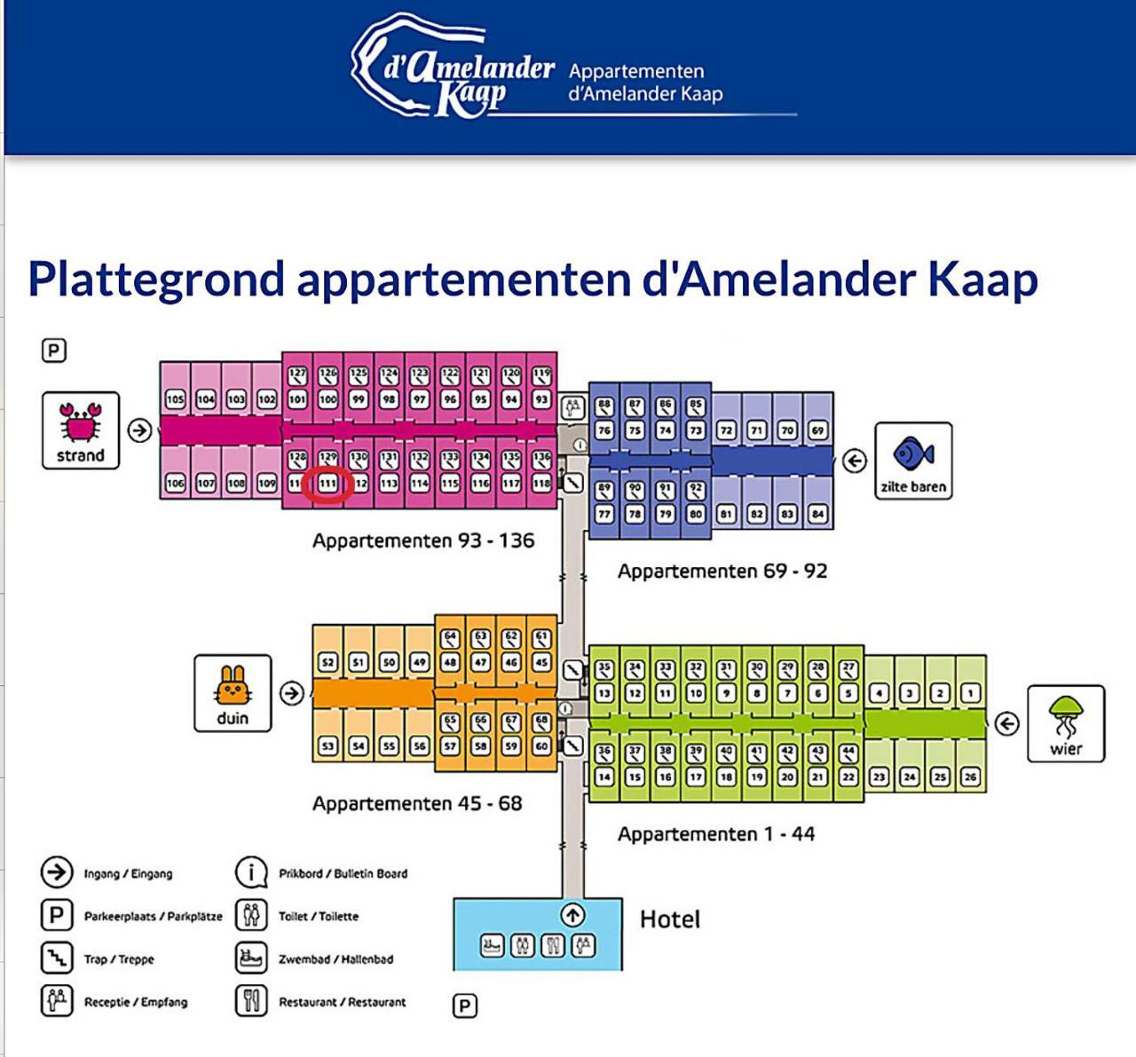 Appartement Noorderkragt, Amelander Kaap Hollum  Exterior foto